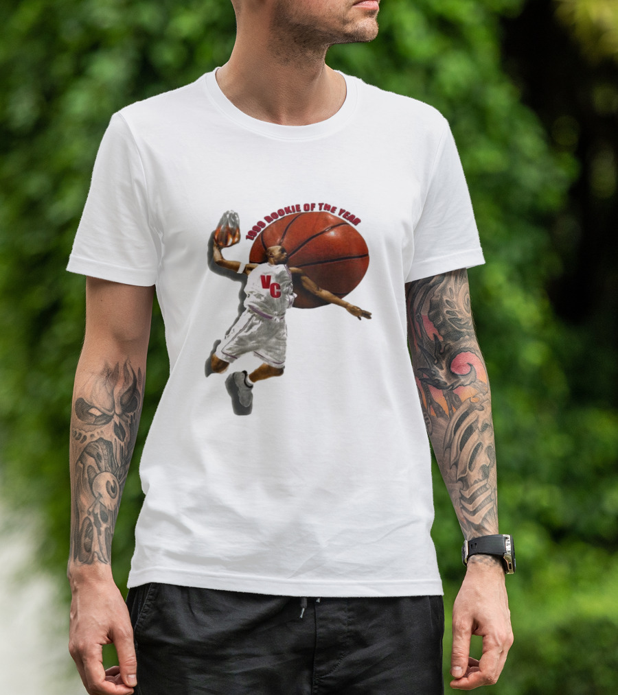 1999 Rookie Of The Year VC Toronto Raptors NBA Signature Vince Carter T-Shirt
