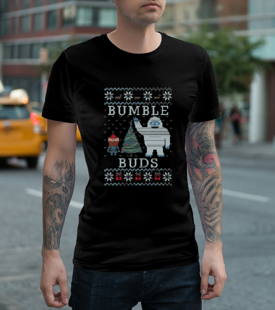 Bumble Buds Christmas 2024 Yetis Snowflakes Reindeer Ornaments T-Shirt
