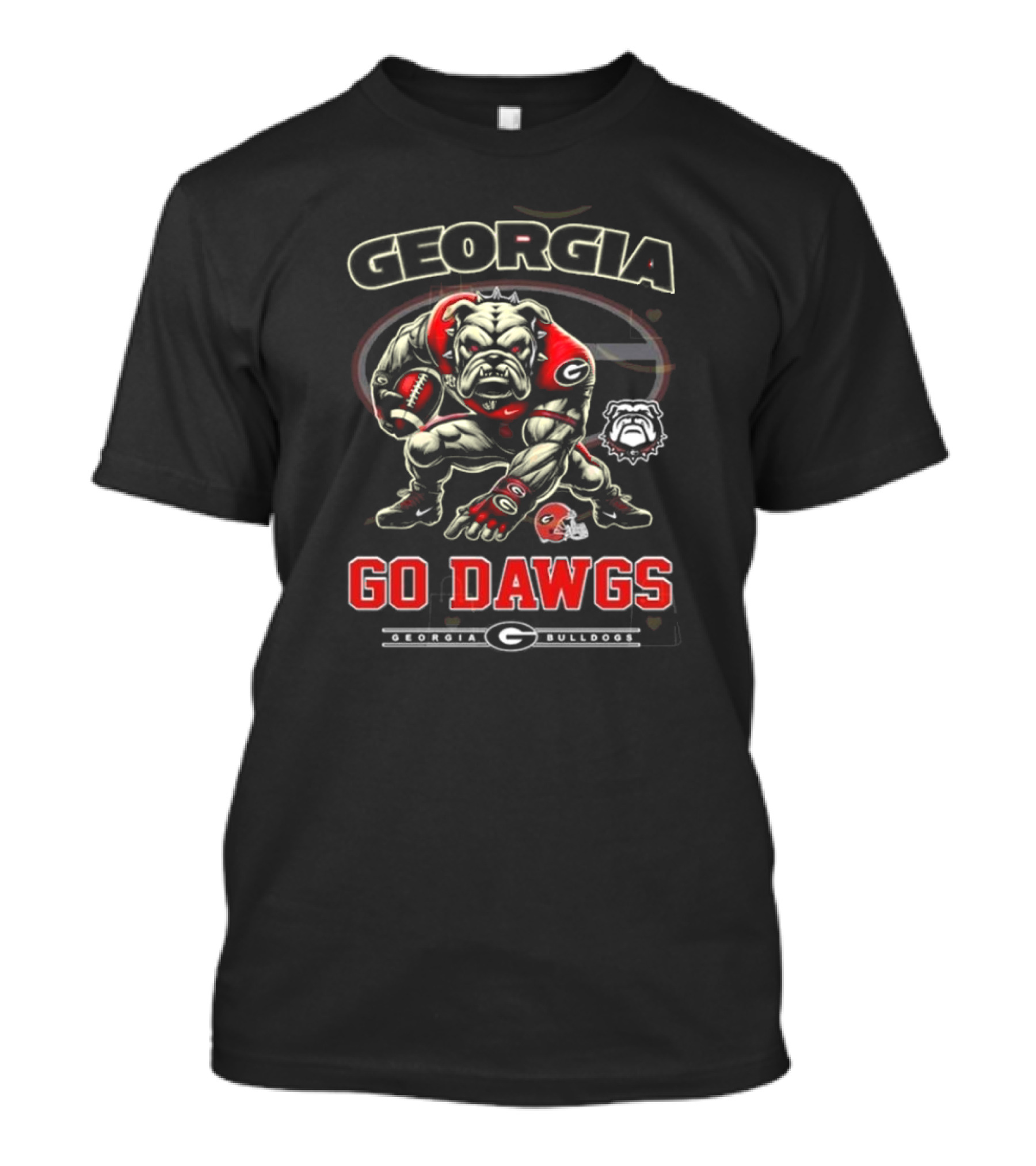 Georgia Bulldogs Go Dawgs Mascot 2024 Football Bulldog Graphics T-Shirt