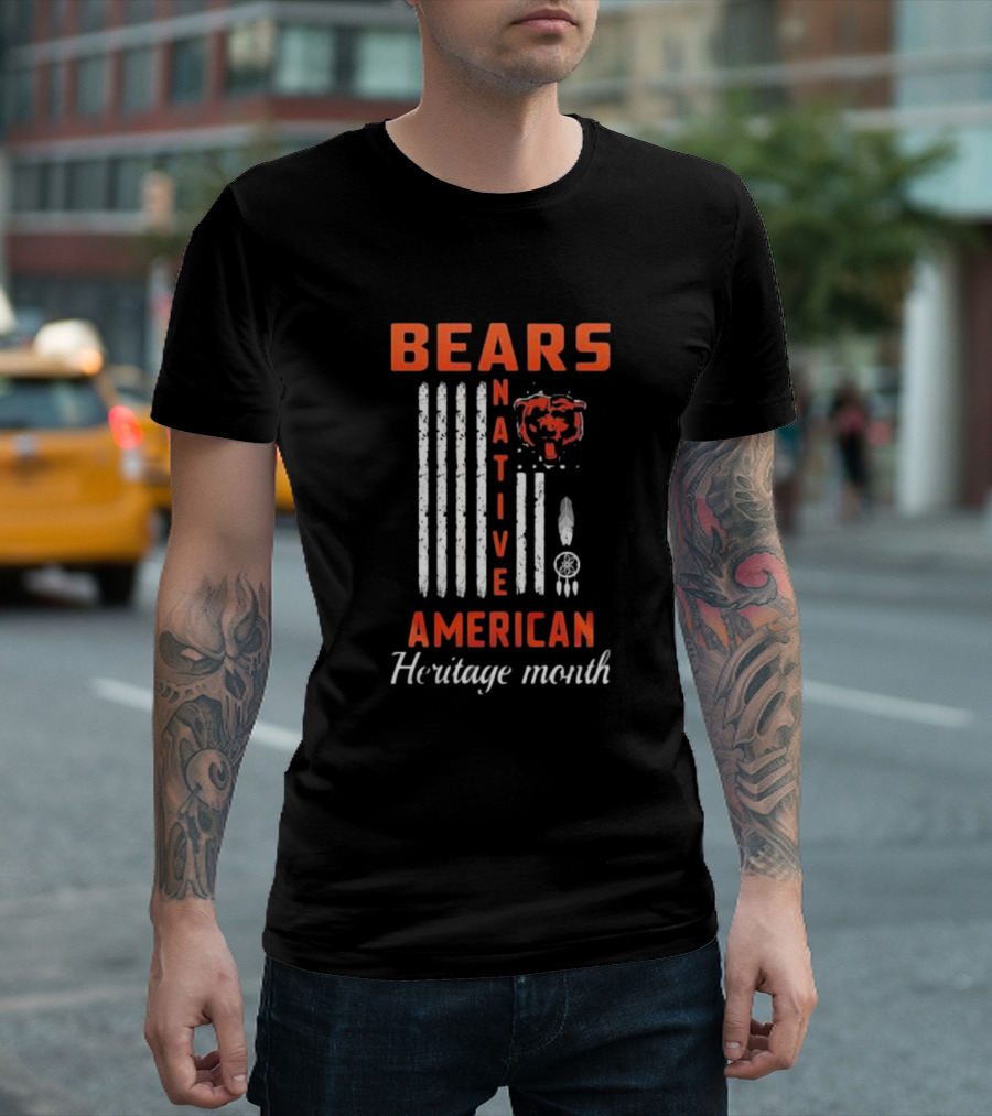 Chicago Bears Native American Heritage Month Bears American Heritage Month T-Shirt