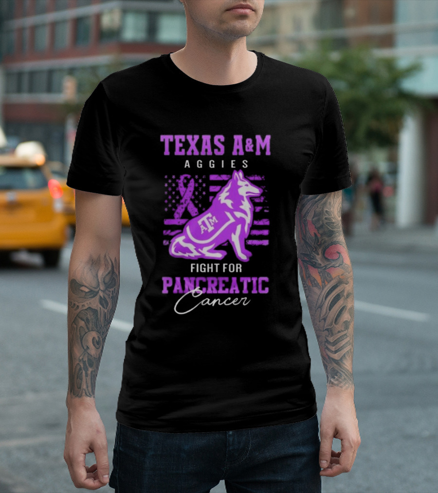 Texas A&M Aggies Fight For Pancreatic Cancer T-Shirt