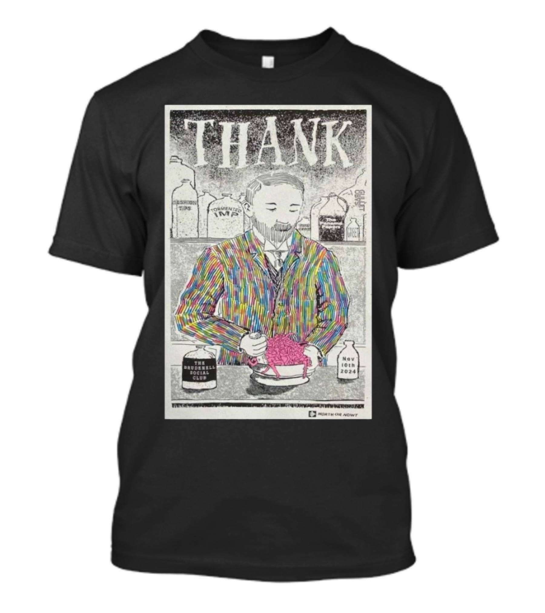 Thank Band Nov 10 2024 The Brudenell Social Club Leeds UK Tour Colorful Suit T-Shirt