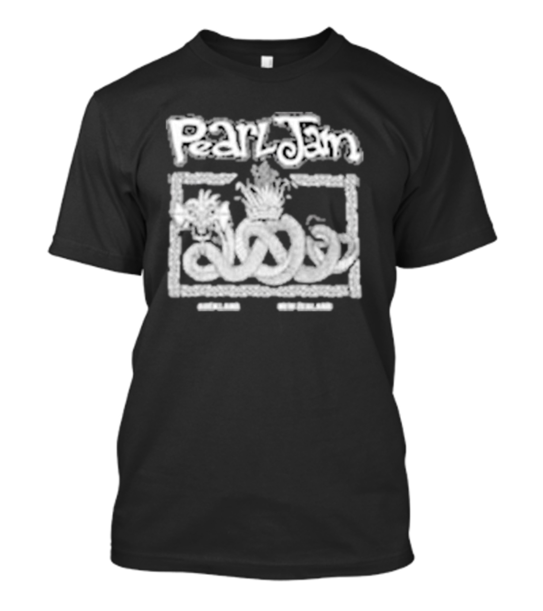 Pearl Jam Dark Matter World Tour Auckland New Zealand Nov 8 2024 Go Media Stadium Mt Smart Tawhina Subtropical Phoenix T-Shirt