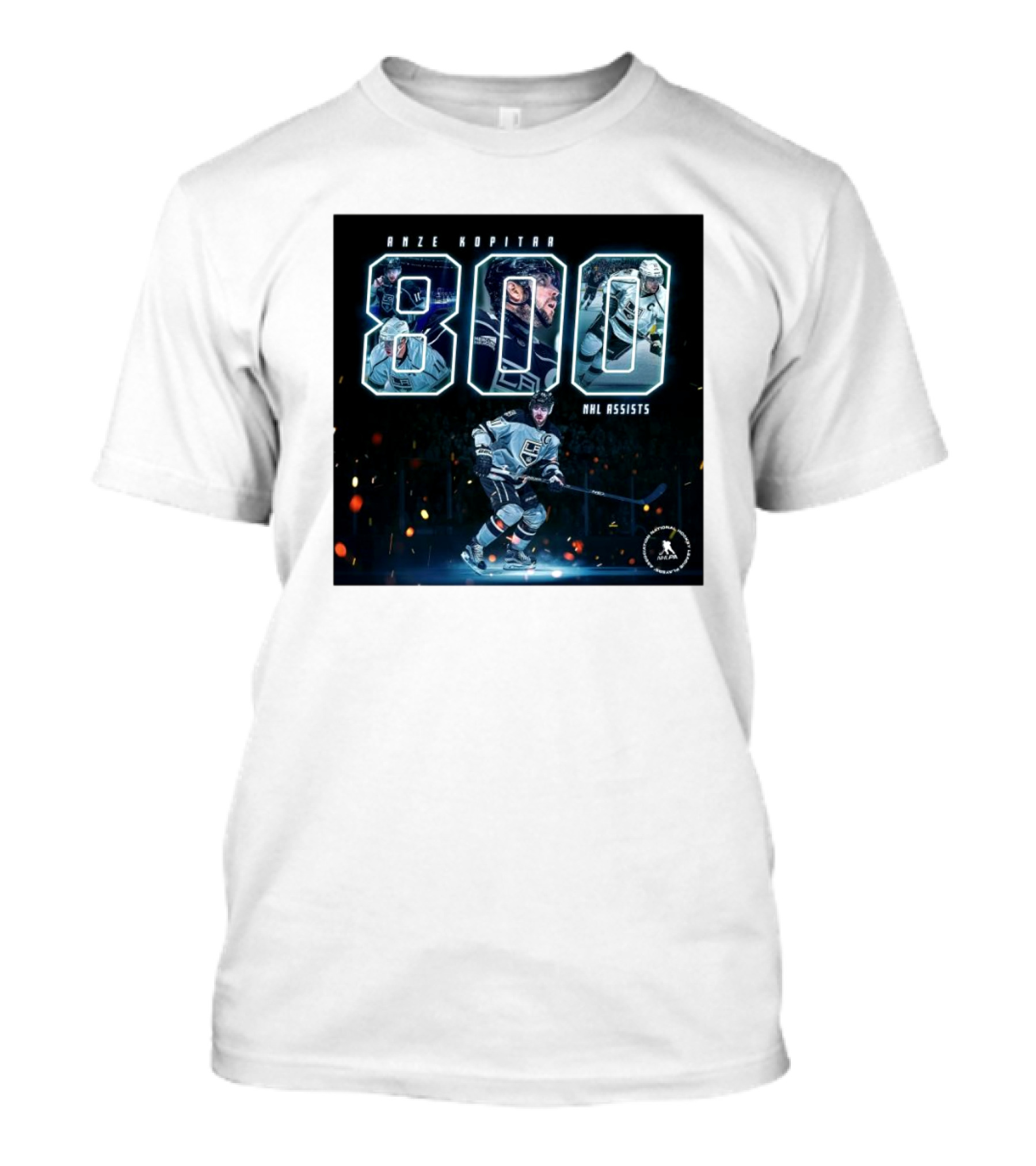 Anze Kopitar 800 NHL Assists Los Angeles Kings Achievement T-Shirt