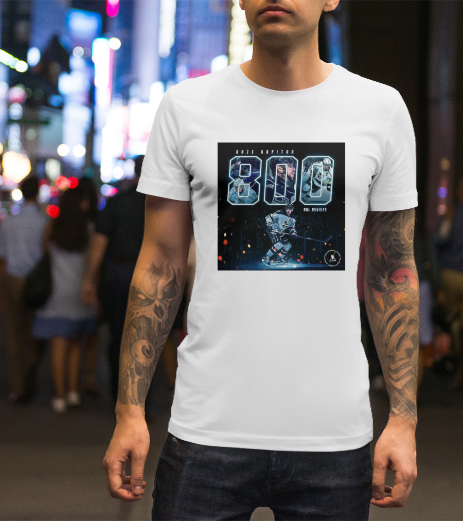 Anze Kopitar 800 NHL Assists Los Angeles Kings Achievement T-Shirt