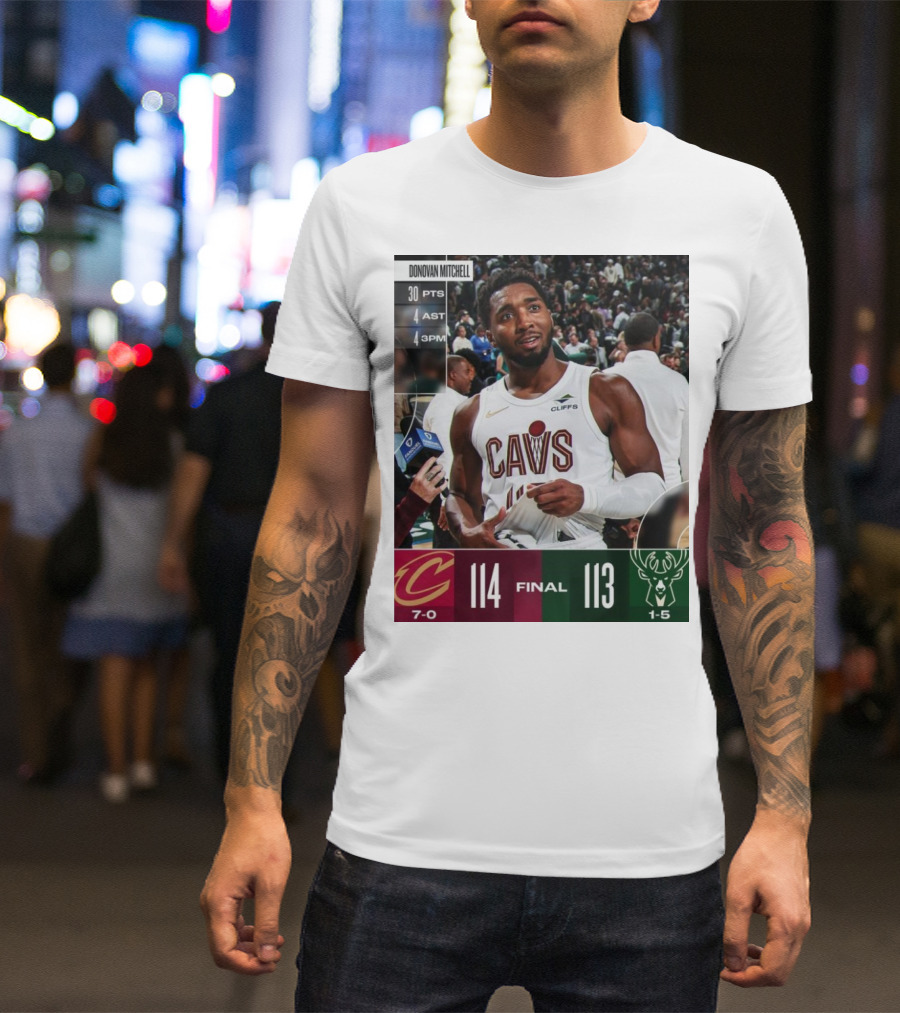 Donovan Mitchell 30 PTS Game-Winner Cleveland Cavaliers 114-113 Milwaukee Bucks T-Shirt