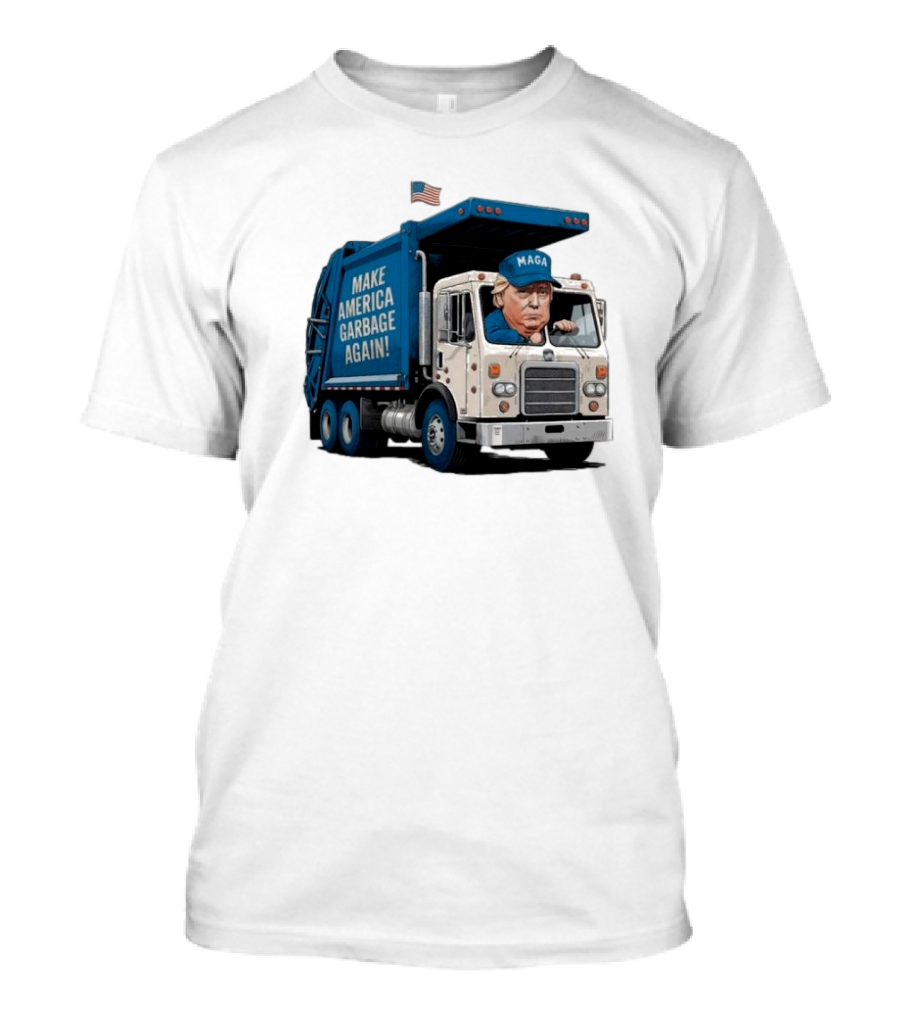 Proud Trump Supporter Election 2024 Make America Garbage Again Garbage Truck T-Shirt