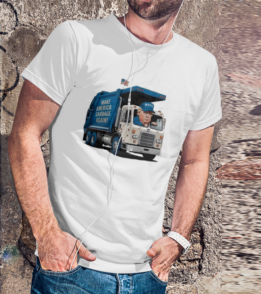 Proud Trump Supporter Election 2024 Make America Garbage Again Garbage Truck T-Shirt
