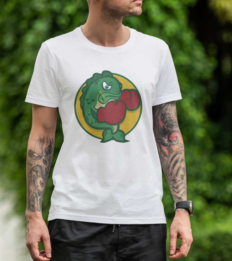 Hookline Sinkers Boxing Fish Icon T-Shirt