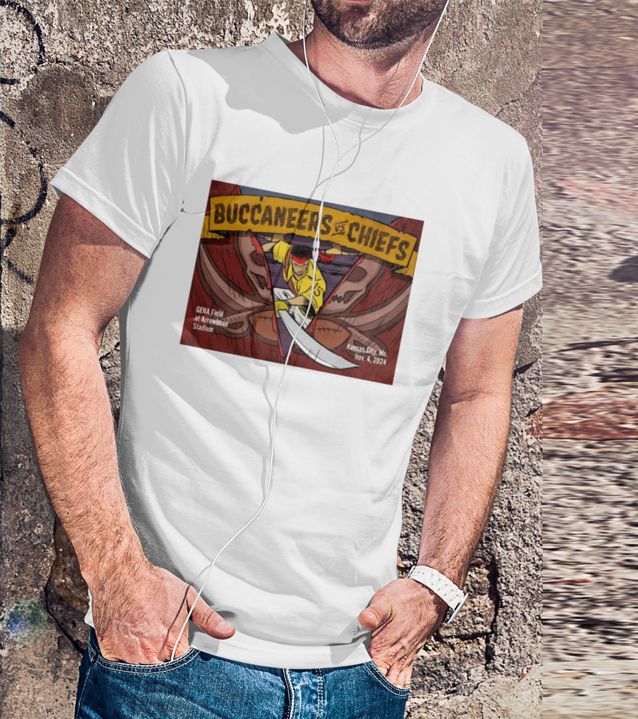 Buccaneers Vs. Chiefs GEHA Field At Arrowhead Stadium Kansas City Nov. 4, T-Shirt