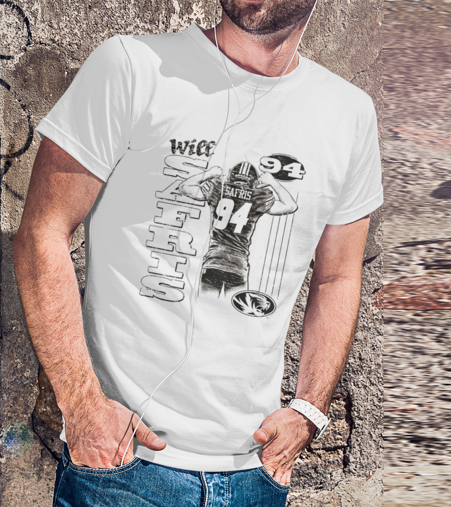 Will Safris 94 Missouri Tigers Football Player T-Shirt