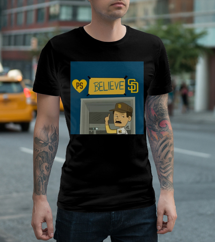 Heart PS Believe San Diego Padres New Profile Pic T-Shirt