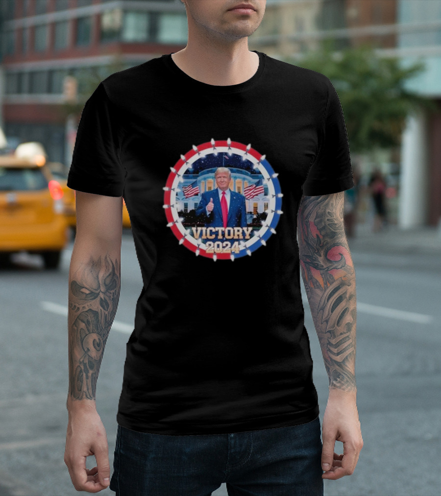 Victory 2024 Trump Patriotic Election Supporter T-Shirt