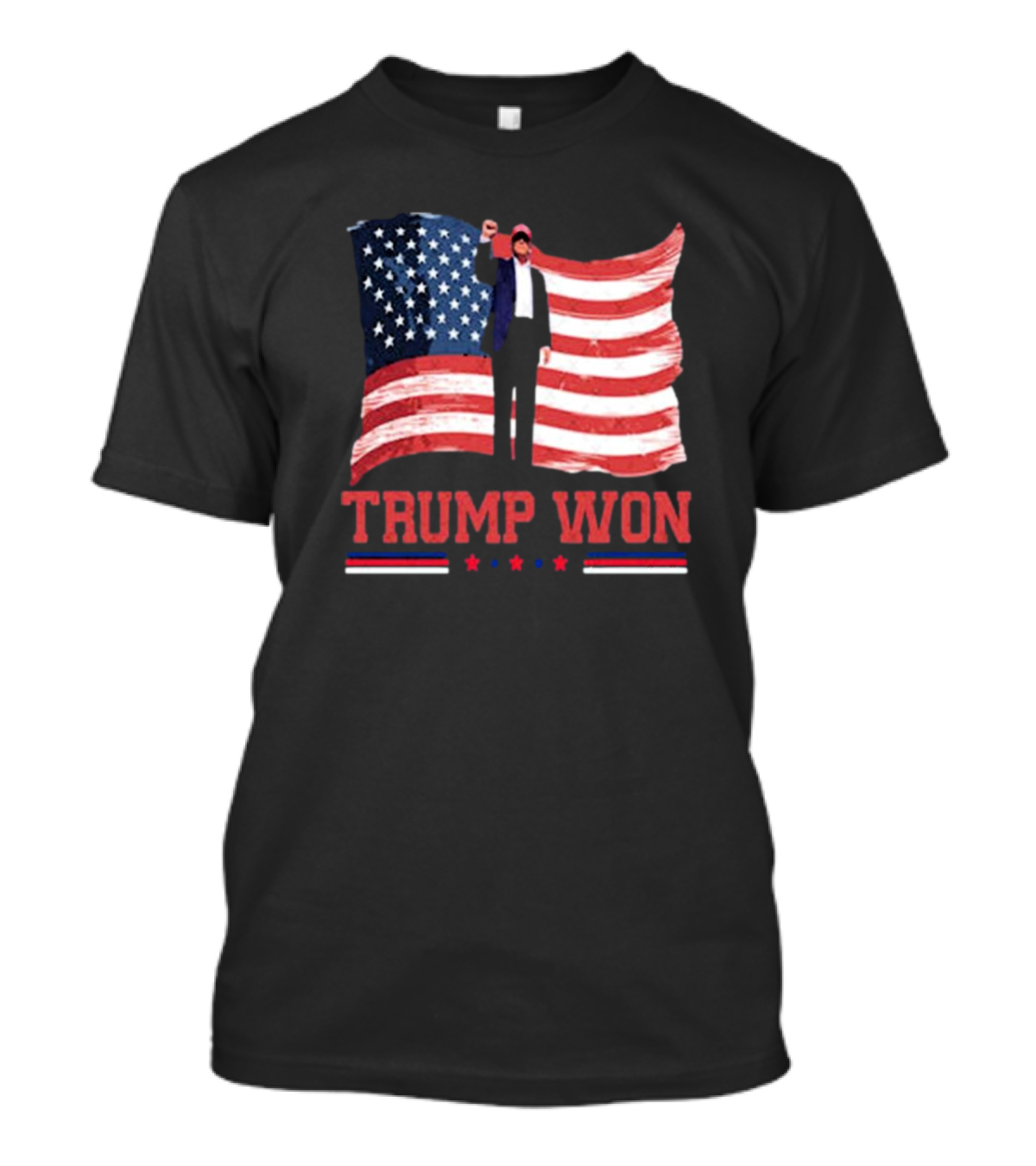 Trump Won USA Flag Vintage 47th President 2025 Election T-Shirt