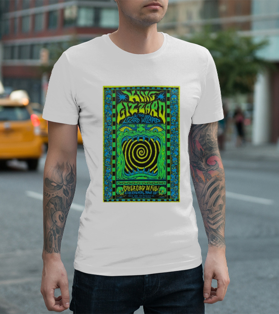 King Gizzard And The Lizard Wizard Silver Cord In Full Experimental Rave Set November 6 2024 San Francisco CA T-Shirt