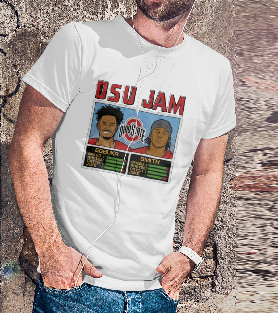 OSU Jam Egbuka Smith Ohio State Football Speed Routes Catch Juke T-Shirt