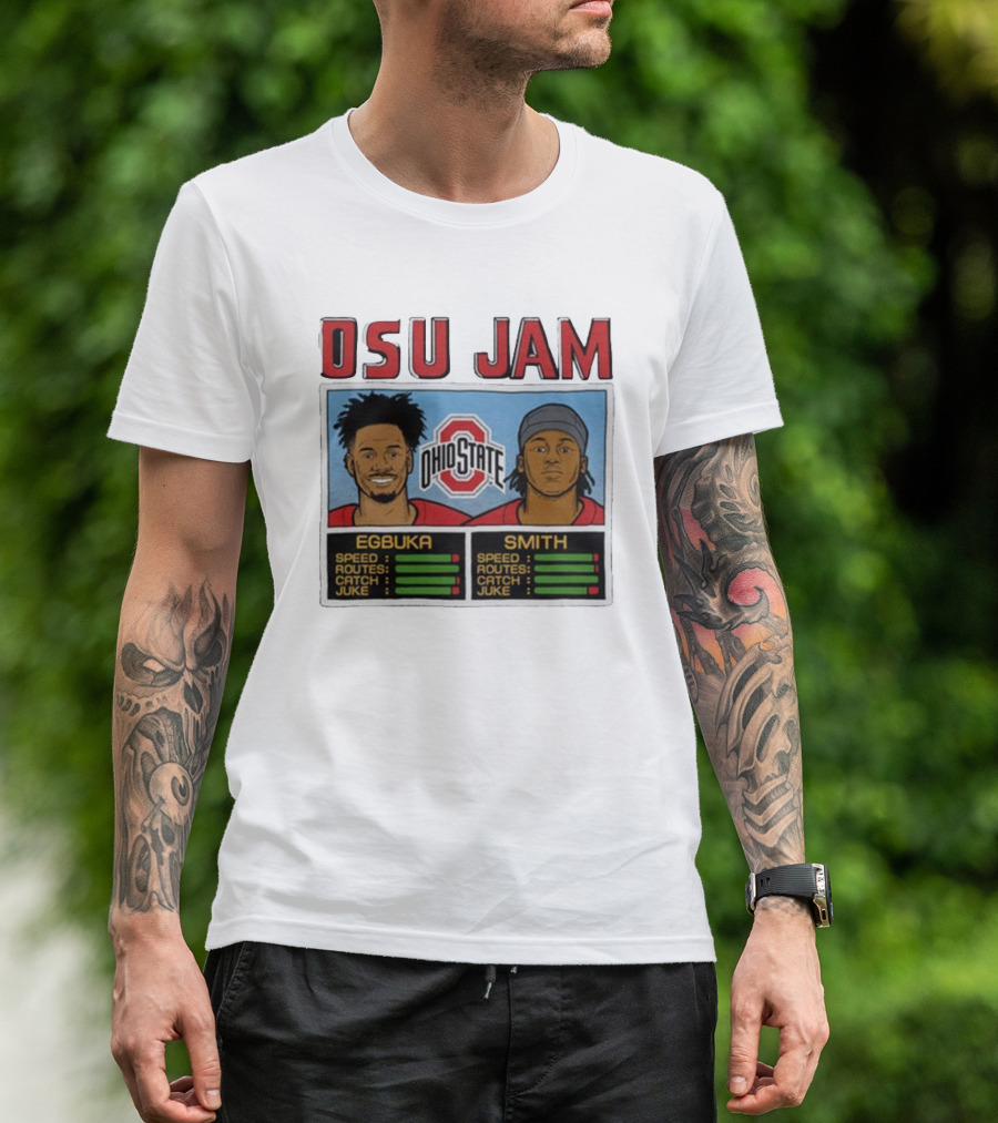OSU Jam Egbuka Smith Ohio State Football Speed Routes Catch Juke T-Shirt