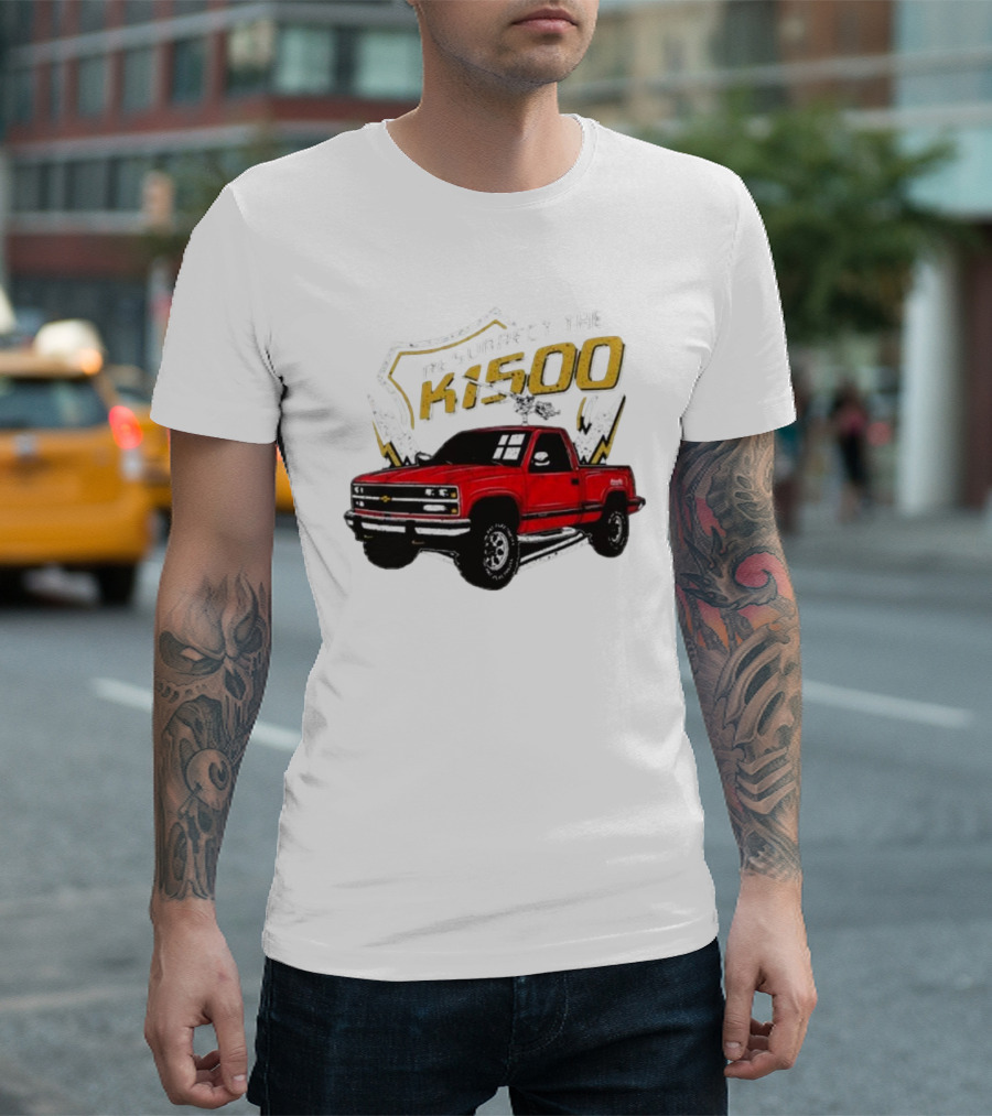 Resurrect The K1500 Fat Electrician Red Chevy Pickup Truck T-Shirt
