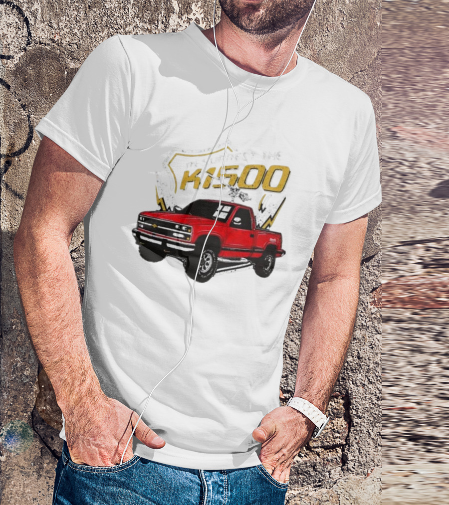 Resurrect The K1500 Fat Electrician Red Chevy Pickup Truck T-Shirt