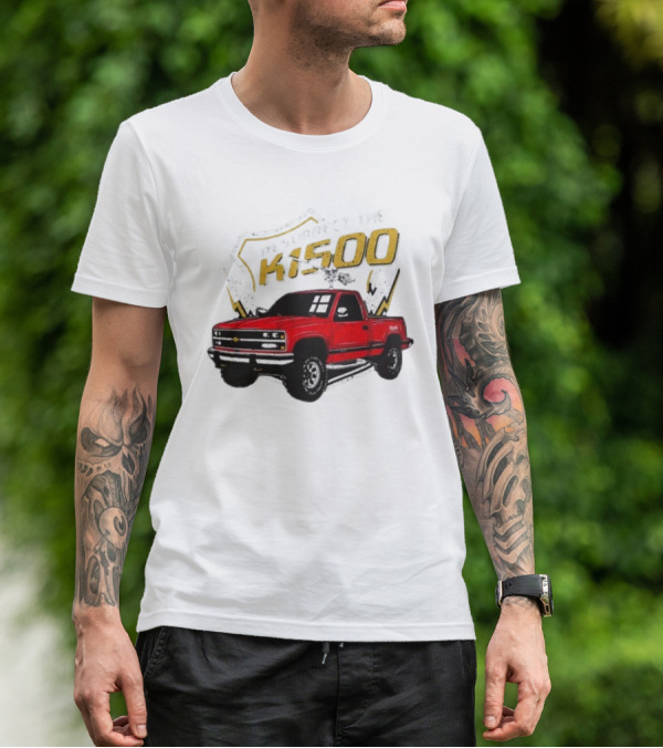 Resurrect The K1500 Fat Electrician Red Chevy Pickup Truck T-Shirt