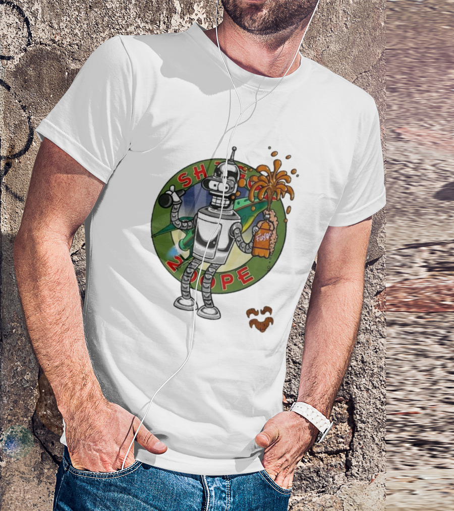 Shaggy Show Bender 2 Dope Futurama Fudge Robot T-Shirt