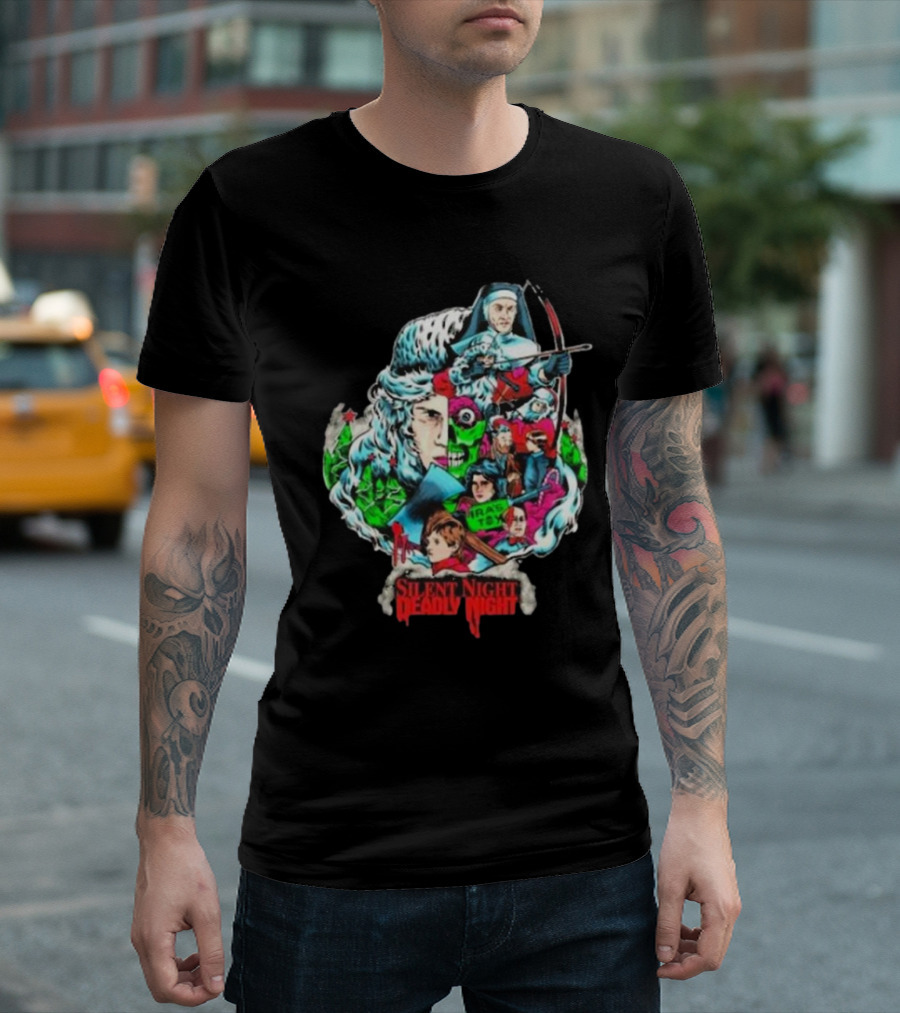 Terrorthreads Silent Night Deadly Night Unwrapping The Horror T-Shirt