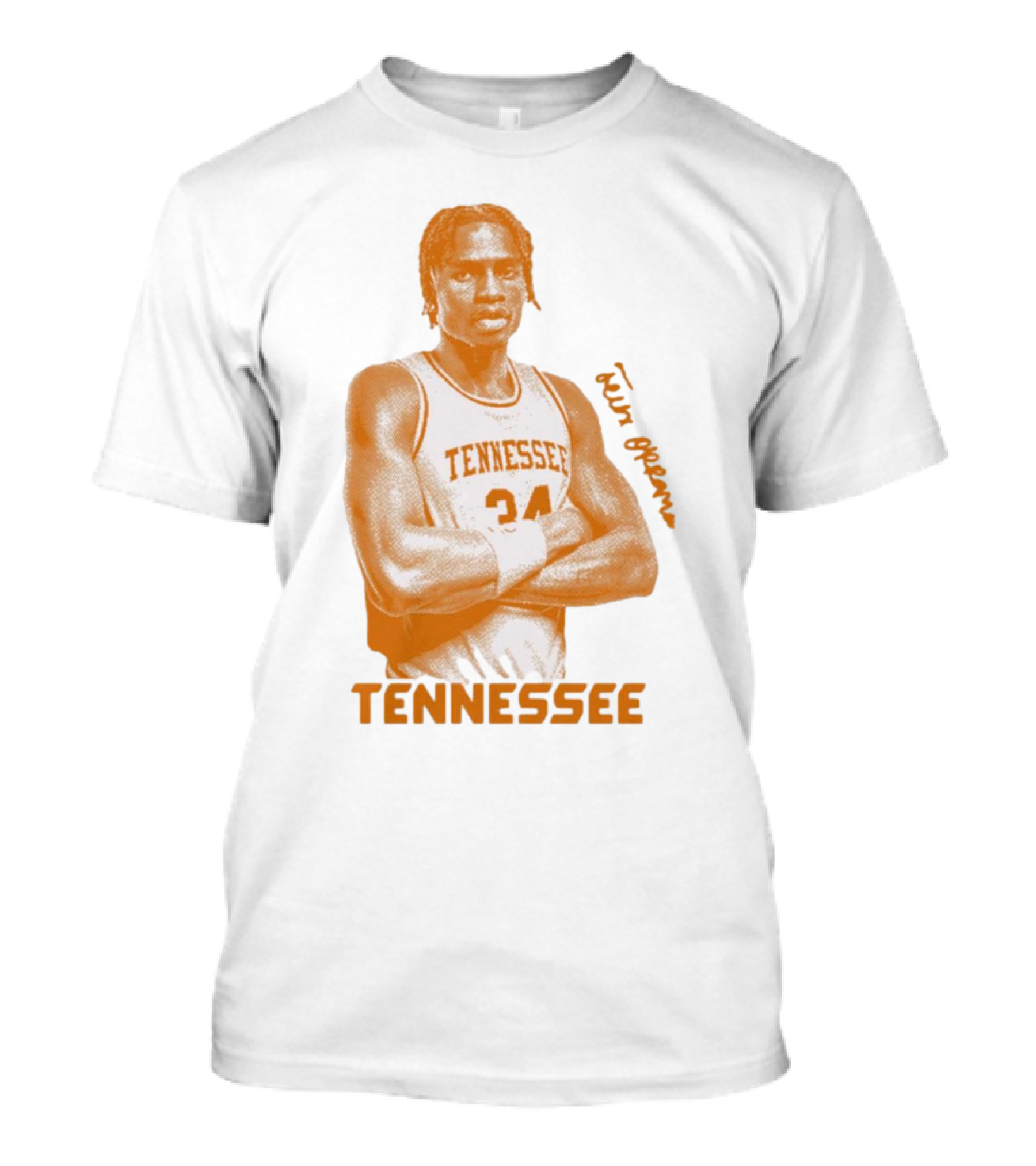 Felix Okpara Tennessee 34 Volunteers Basketball T-Shirt