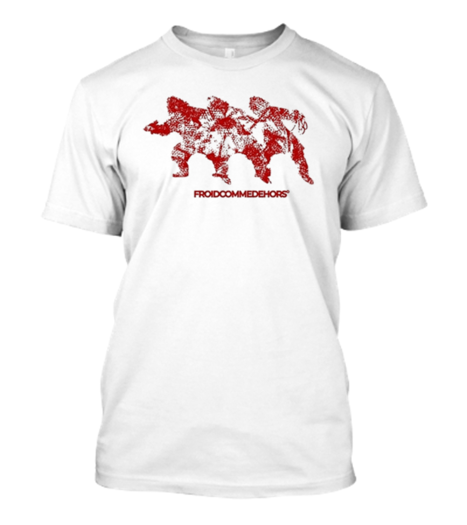 Froidcommedehors 2024 Red Trio Abstract T-Shirt