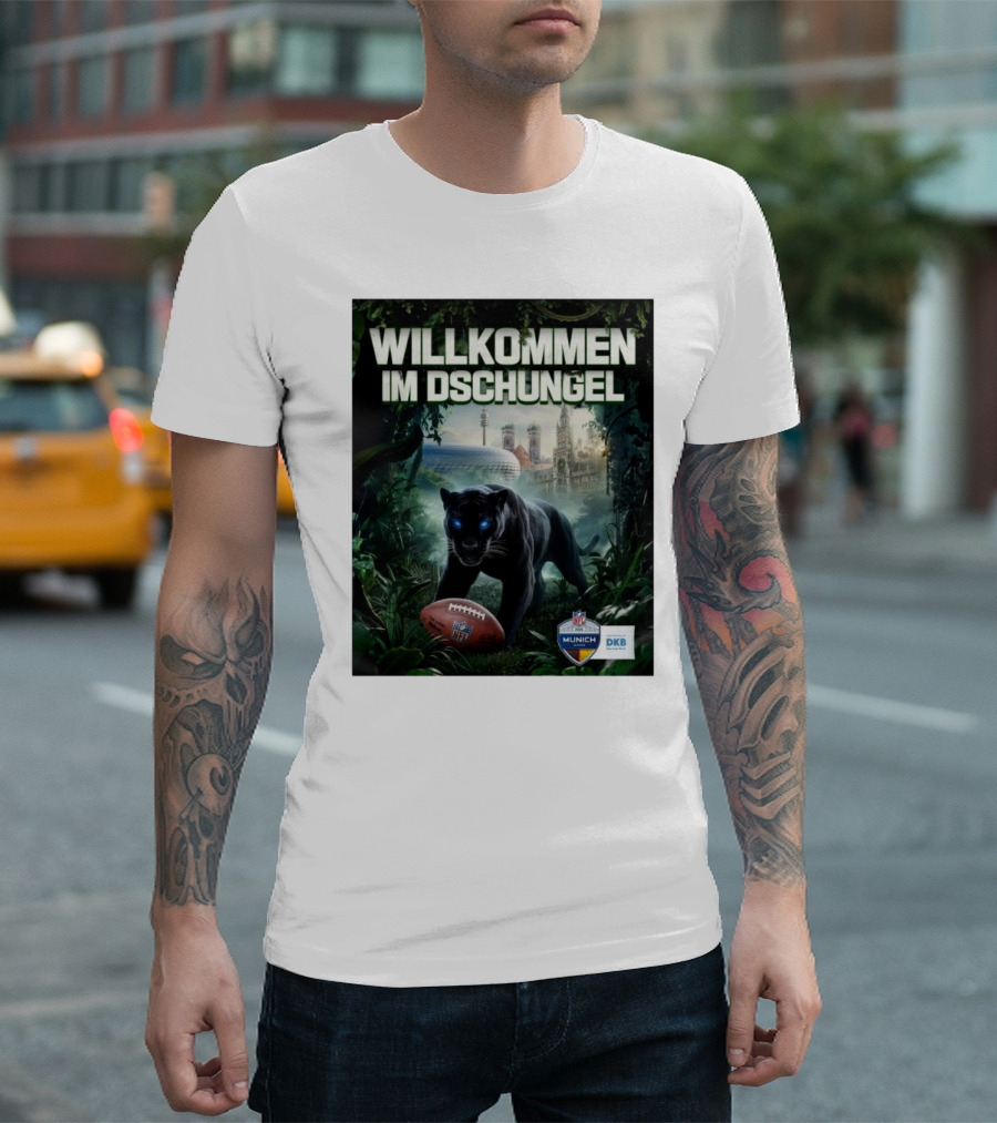Willkommen Im Dschungel NFL München The Panthers Are Coming T-Shirt
