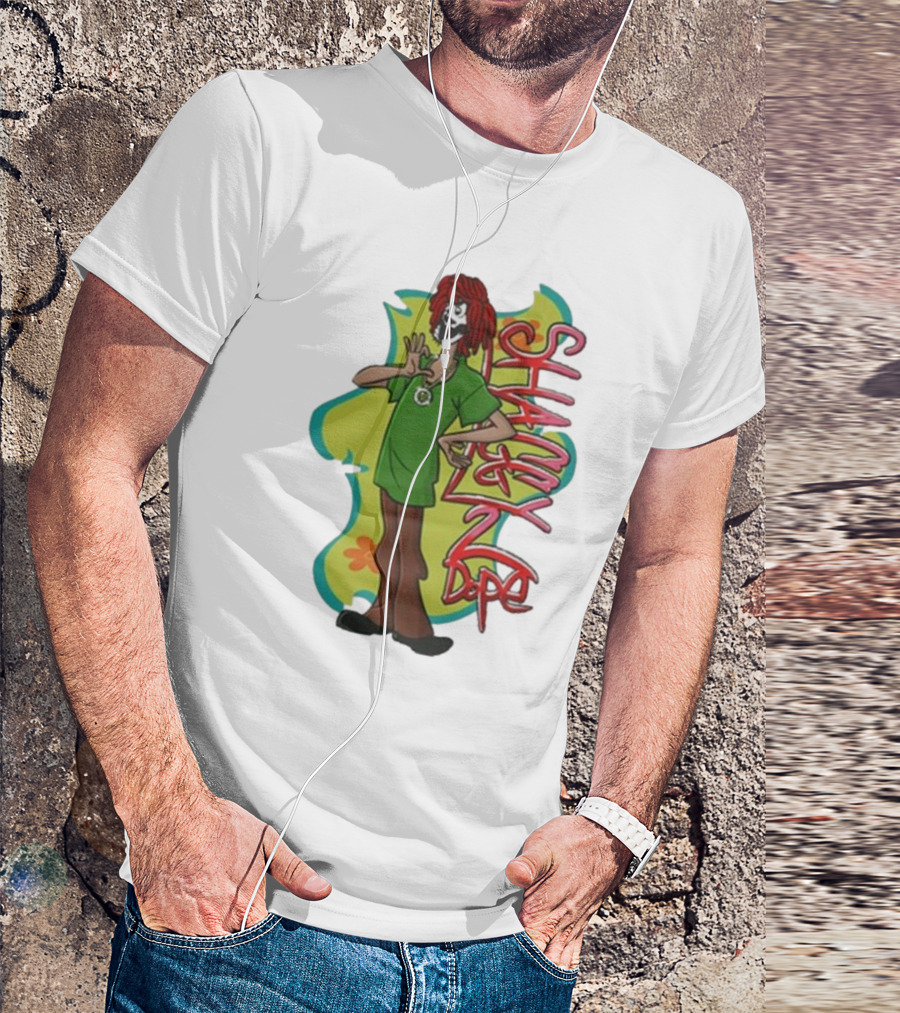 Shaggy 2 Dope Cartoon Character With Green T-Shirt