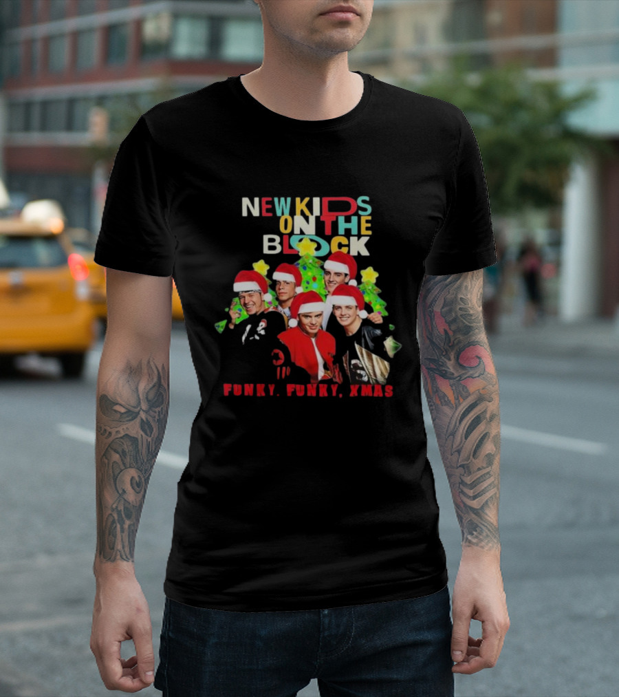 New Kids On The Block NKOTB Funky Funky Xmas Christmas T-Shirt