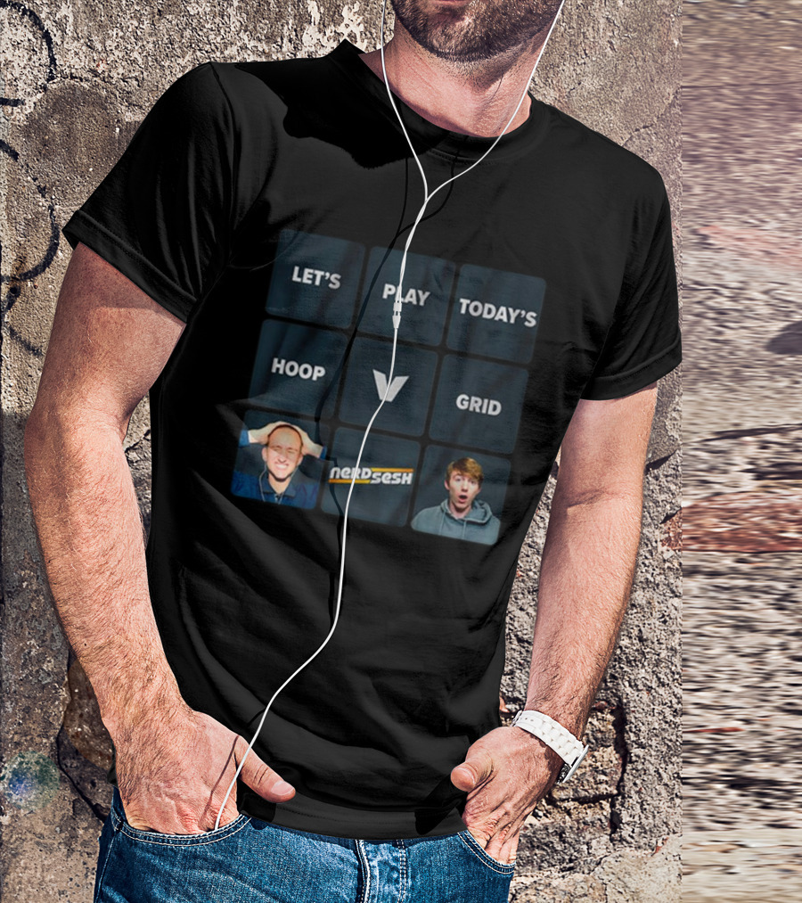 Let’s Play Today’s Hoop Grid Nerd Sesh V T-Shirt