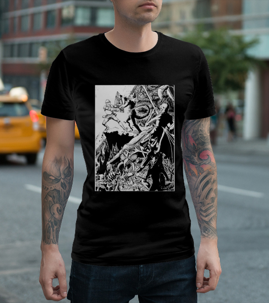 Yodanno Paladin In Hell Fantasy Battle T-Shirt