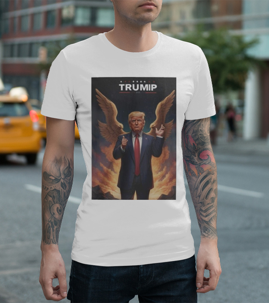 Angel Wings Trump Victory 2024 Make America Great Again T-Shirt