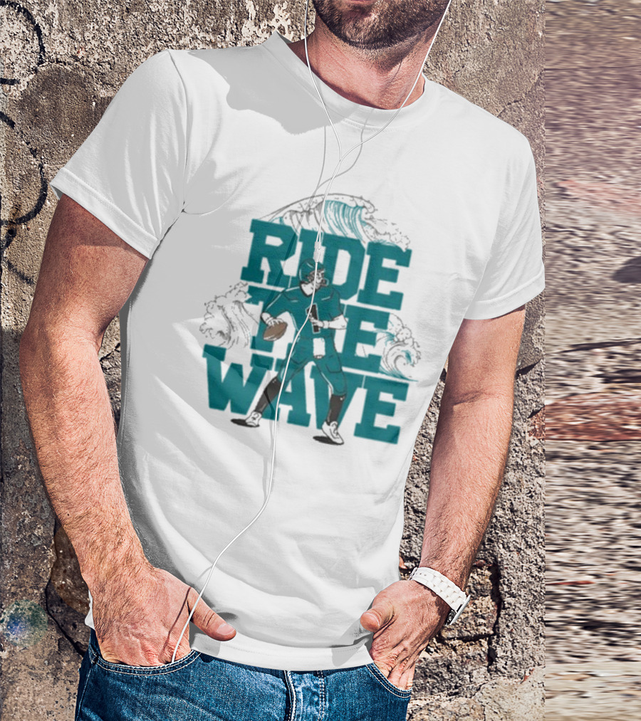 Ride The Wave Coastal Carolina University Football Quarterback Wave T-Shirt