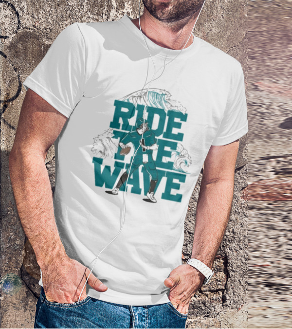 Ride The Wave Coastal Carolina University Football Quarterback Wave T-Shirt