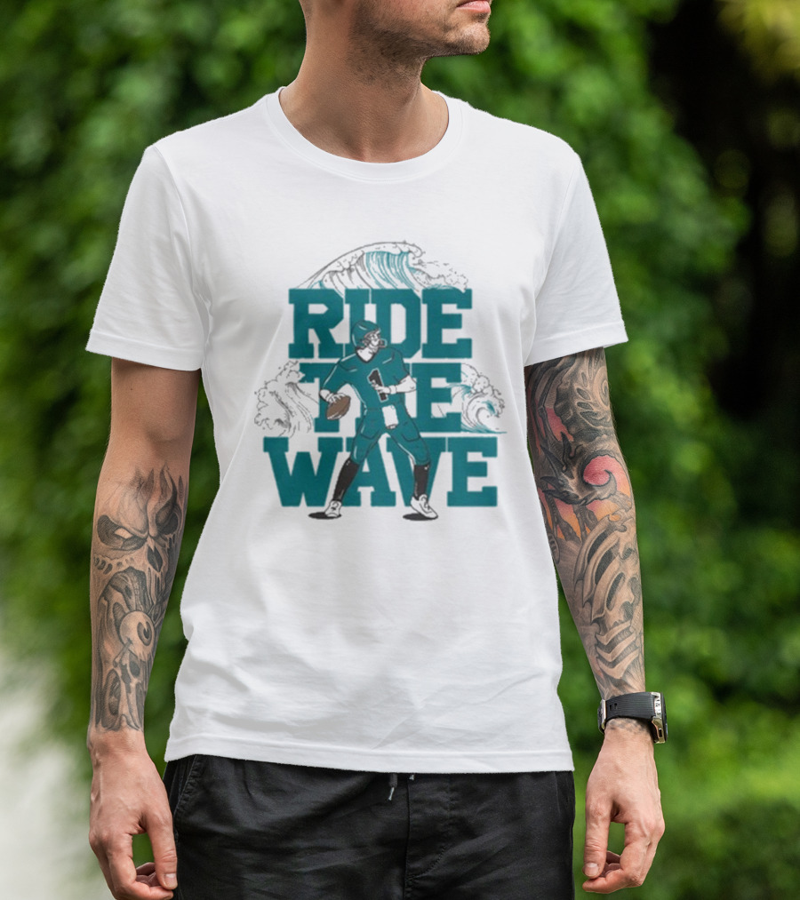 Ride The Wave Coastal Carolina University Football Quarterback Wave T-Shirt