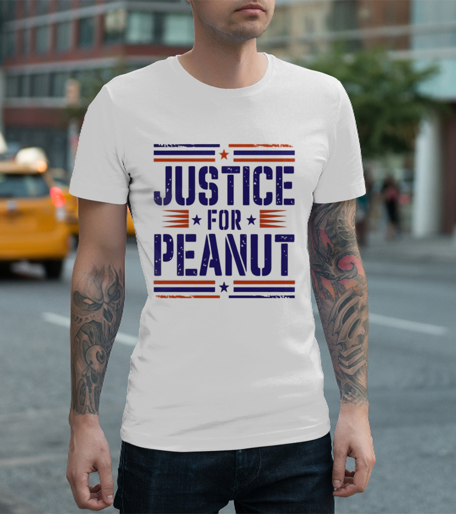 Justice For Peanut Vintage Squirrel Funny T-Shirt
