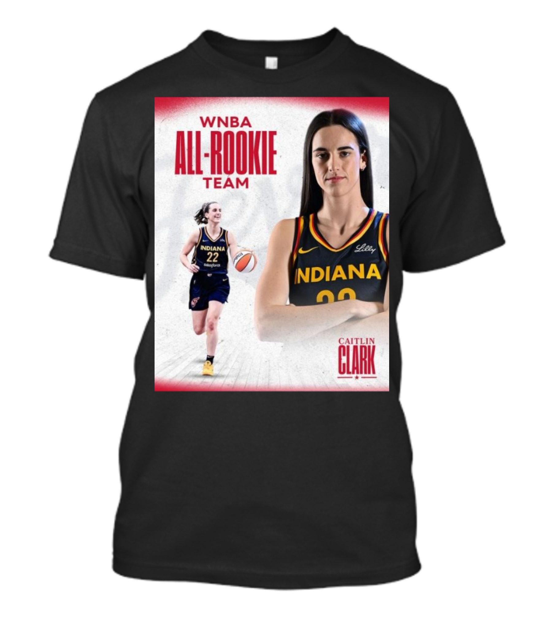 Caitlin Clark Indiana Fever WNBA All-Rookie Team T-Shirt