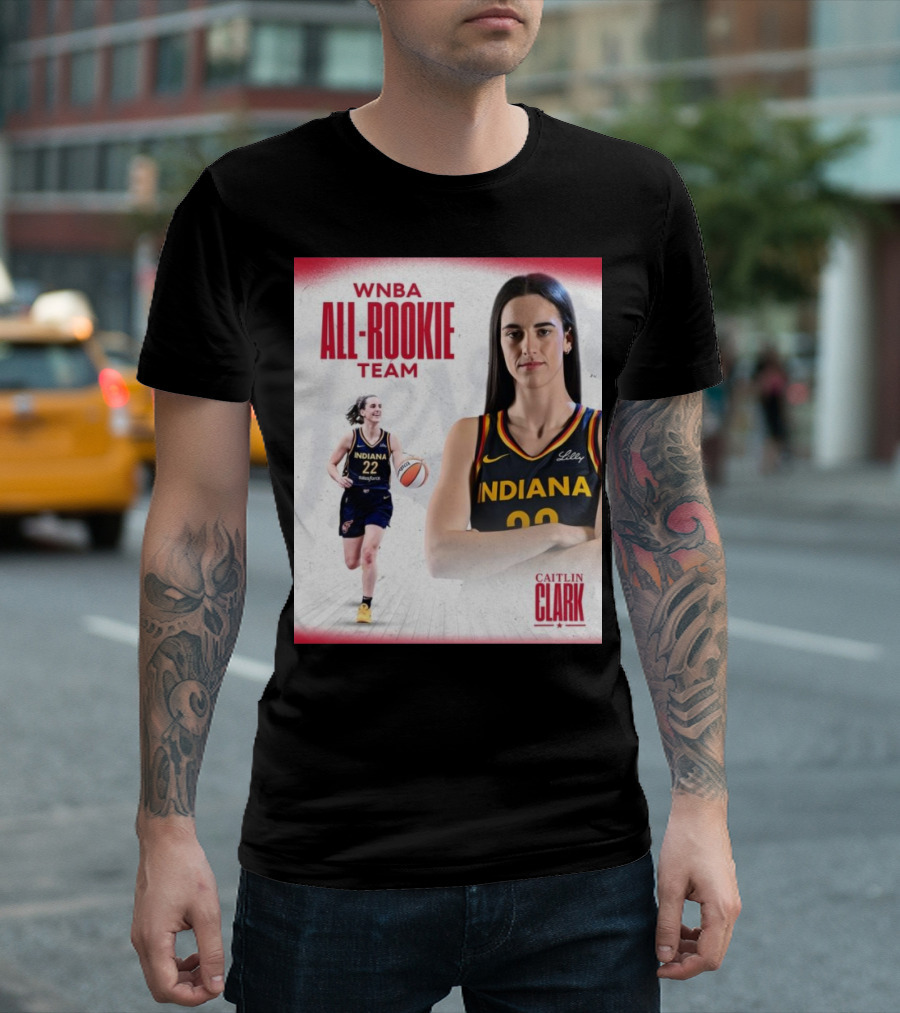 Caitlin Clark Indiana Fever WNBA All-Rookie Team T-Shirt