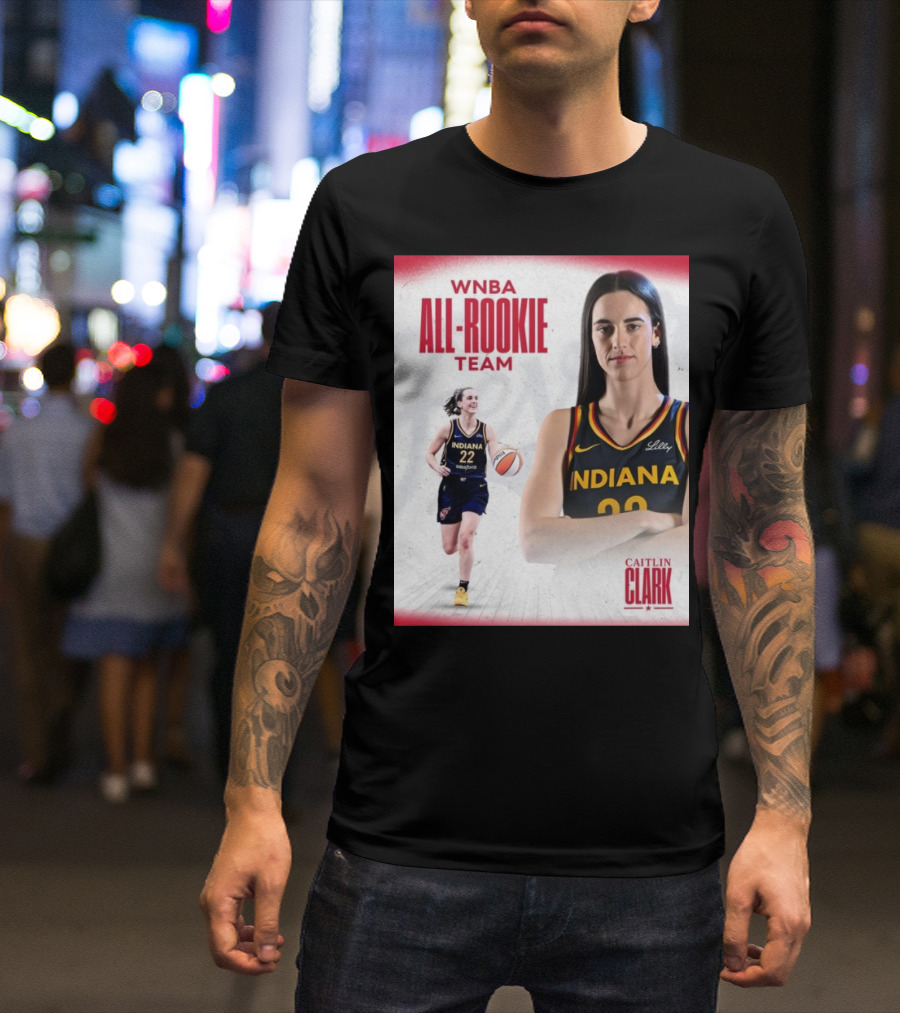 Caitlin Clark Indiana Fever WNBA All-Rookie Team T-Shirt