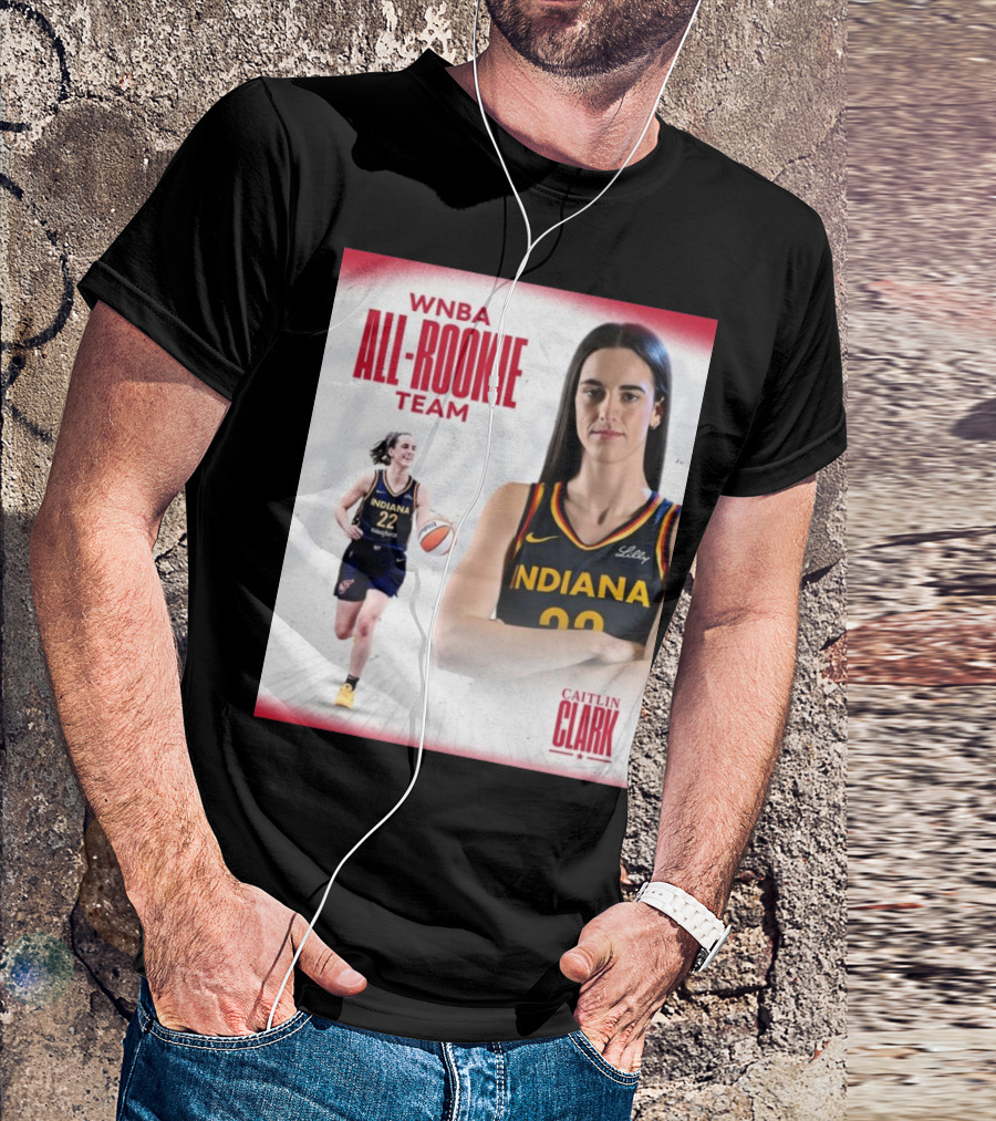 Caitlin Clark Indiana Fever WNBA All-Rookie Team T-Shirt