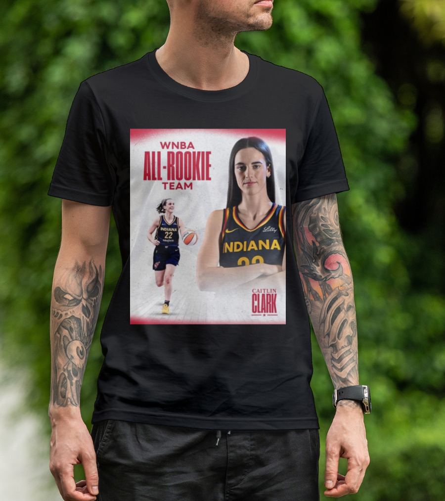 Caitlin Clark Indiana Fever WNBA All-Rookie Team T-Shirt
