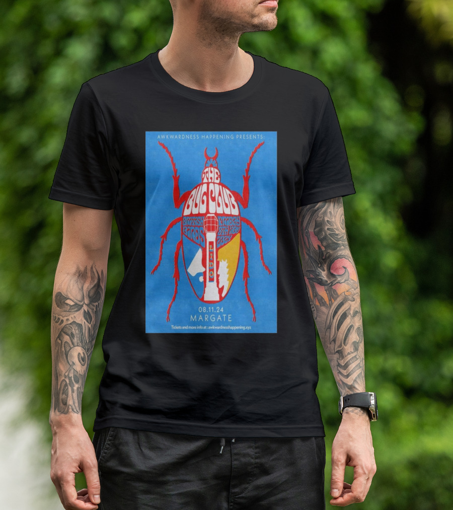 Awkwardness Happening Presents The Bug Club Lido Complex At Margate 08.11.24 T-Shirt