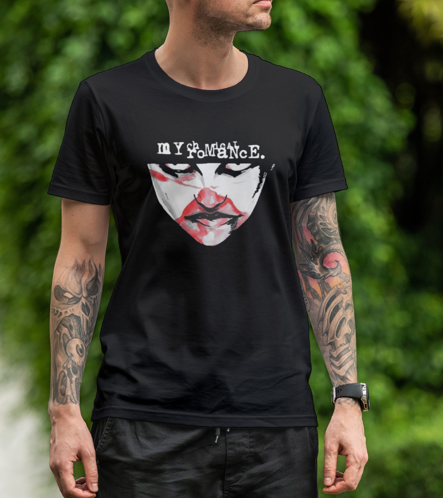 My Chemical Romance Demolition Lover Mask Face T-Shirt