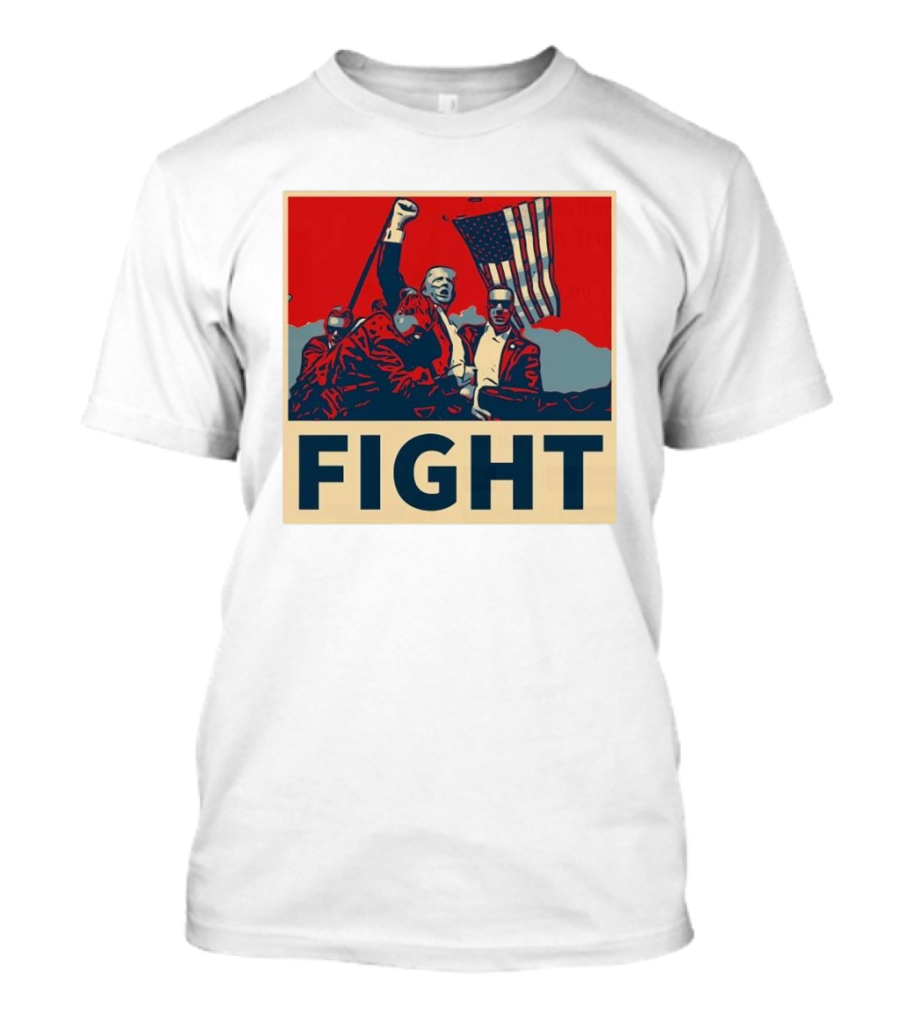 FIGHT Trump Fight Trump Assassination Attempt Iconic American Trump T-Shirt