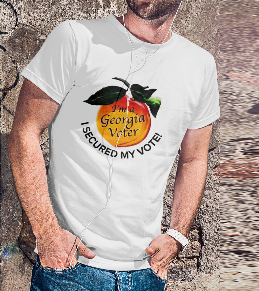 I'm A Georgia Voter I Secured My Vote College Park Georgia November 5 2024 Peach Badge T-Shirt