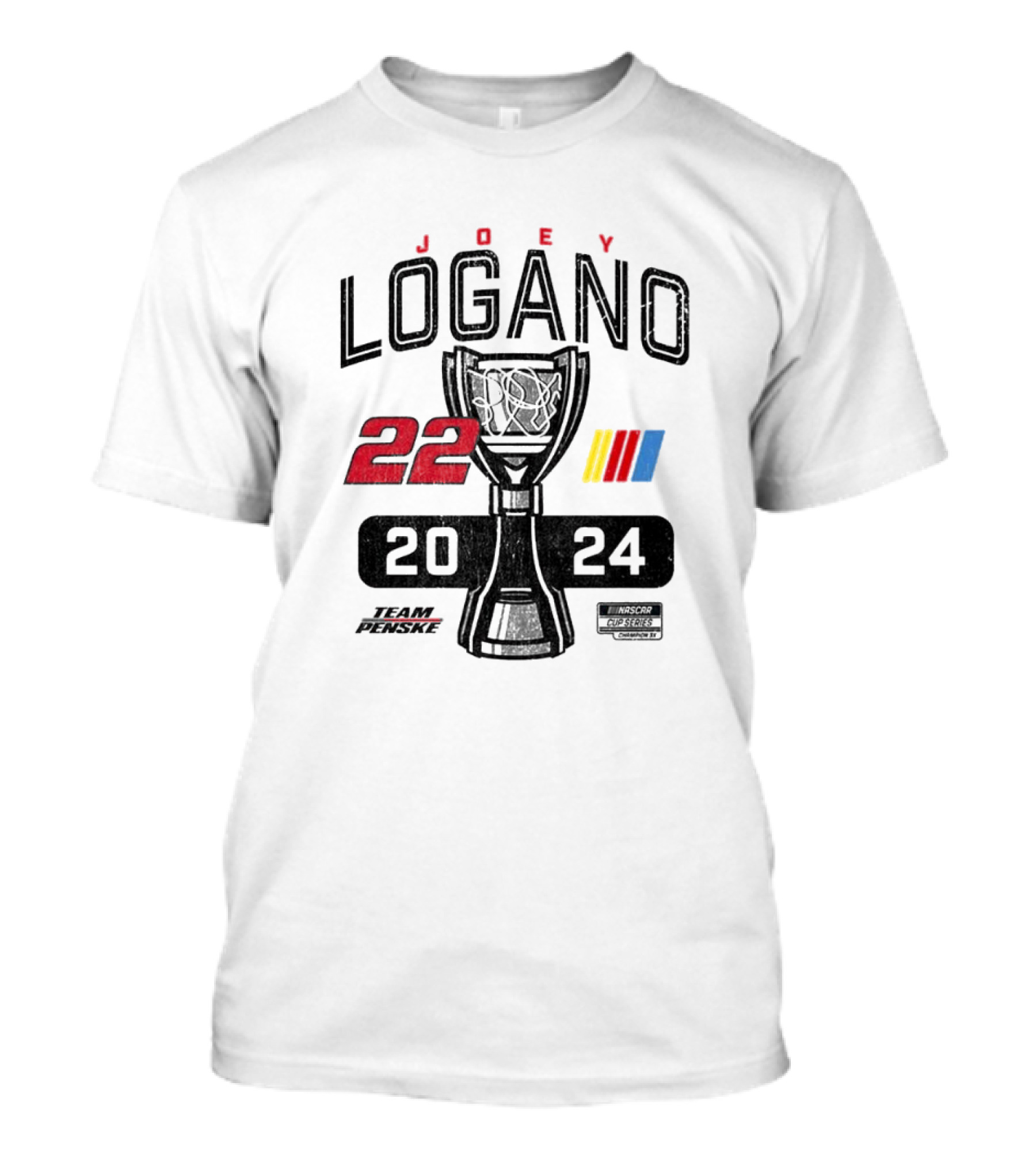 Joey Logano 22 Team Penske NASCAR Cup Series 2024 Champion T-Shirt