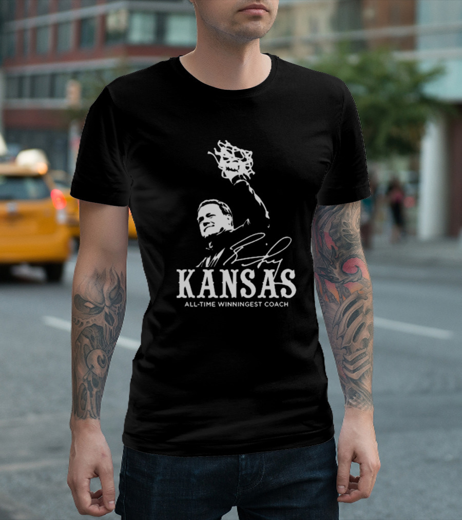 Bill Self Kansas All-Time Winningest Coach Signature T-Shirt