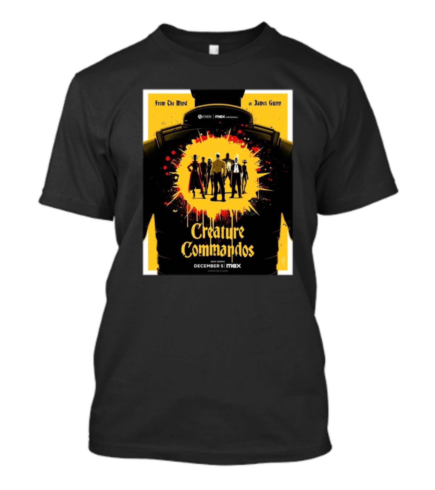 Creature Commandos From The Mind Of James Gunn Max Original Series December 5 T-Shirt